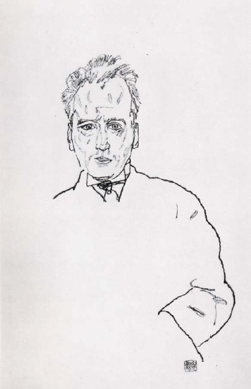 Egon Schiele Portrait of anton webern Sweden oil painting art